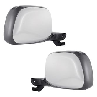 Replacement - Driver and Passenger Side Manual View Mirror Set (Non-Heated, Foldaway) (Standard Line)