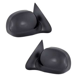 Replacement - Driver and Passenger Side Power Remote View Mirror Set (Non-Heated, Foldaway) (Standard Line)