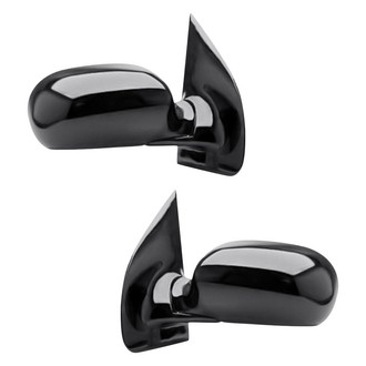 Replacement - Driver and Passenger Side Manual View Mirror Set (Non-Heated, Foldaway) (Standard Line)