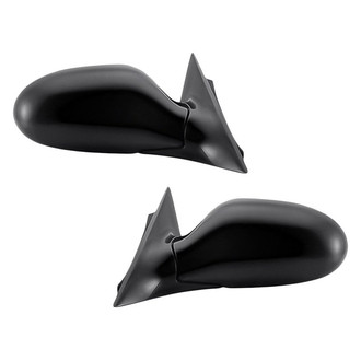 Replacement - Driver and Passenger Side Manual Remote View Mirror Set (Non-Heated, Foldaway) (Standard Line)