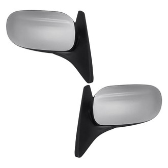 Replacement - Driver and Passenger Side Power Remote View Mirror Set (Non-Heated, Foldaway) (Standard Line)