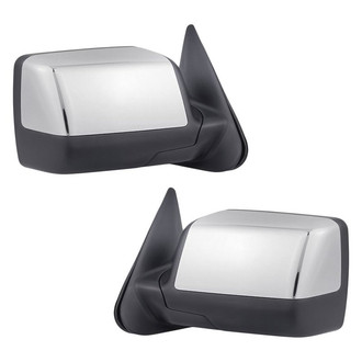 Replacement - Driver and Passenger Side Power View Mirror Set (Non-Heated, Foldaway) (Standard Line)