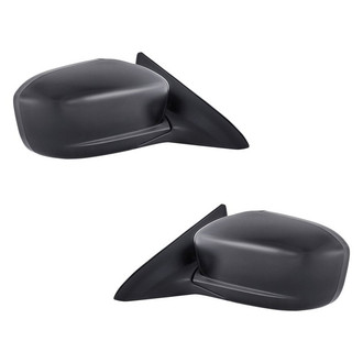 Replacement - Driver and Passenger Side Manual Remote View Mirror Set (Non-Heated, Foldaway) (Standard Line)