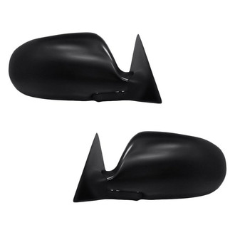 Replacement - Driver and Passenger Side Manual Remote View Mirror Set (Non-Heated, Foldaway) (Standard Line)