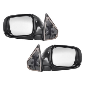 Replacement - Driver and Passenger Side Manual View Mirror Set (Non-Heated, Foldaway) (Standard Line)
