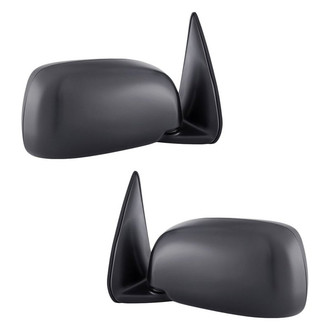 Replacement - Driver and Passenger Side Manual View Mirror Set (Non-Heated, Foldaway) (Standard Line)