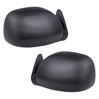 Replacement - Driver and Passenger Side Manual View Mirror Set (Non-Heated, Foldaway) (Standard Line)