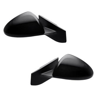 Replacement - Driver and Passenger Side Manual View Mirror Set (Non-Heated, Foldaway) (Standard Line)