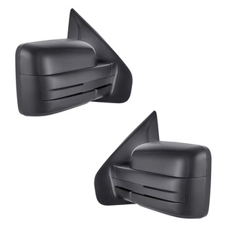 Replacement - Driver and Passenger Side Power View Mirror Set (Non-Heated, Foldaway) (Standard Line)