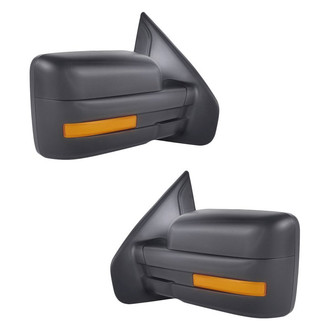 Replacement - Driver and Passenger Side Power View Mirror Set (Heated, Foldaway) (Standard Line)