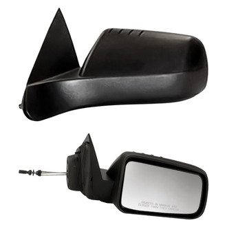Replacement - Driver and Passenger Side Manual View Mirror Set (Non-Heated, Non-Foldaway) (Standard Line)