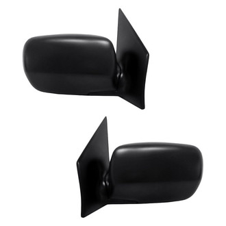 Replacement - Driver and Passenger Side Power Remote View Mirror Set (Non-Heated, Foldaway) (Standard Line)
