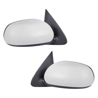 Replacement - Driver and Passenger Side Manual Remote View Mirror Set (Non-Heated, Foldaway) (Standard Line)
