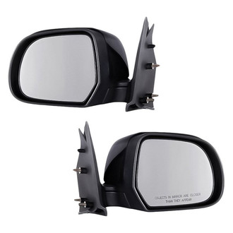 Replacement - Driver and Passenger Side Manual View Mirror Set (Non-Heated, Foldaway) (Standard Line)