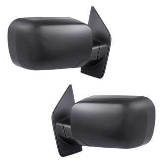 Replacement - Driver and Passenger Side Manual View Mirror Set (Non-Heated, Foldaway) (Standard Line)