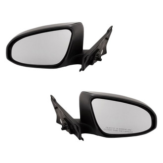 Replacement - Driver and Passenger Side Manual View Mirror Set (Non-Heated, Foldaway) (Standard Line)