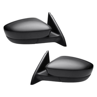 Replacement - Driver and Passenger Side Manual Remote View Mirror Set (Non-Heated, Foldaway) (Standard Line)