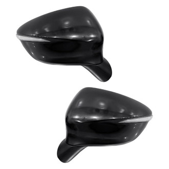 Replacement - Driver and Passenger Side Power View Mirror Set (Non-Heated, Foldaway) (Standard Line)