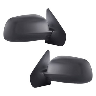 Replacement - Driver and Passenger Side Manual Remote View Mirror Set (Non-Heated, Foldaway) (Standard Line)