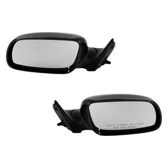 Replacement - Driver and Passenger Side Manual Remote View Mirror Set (Heated, Foldaway) (Standard Line)