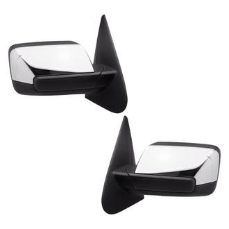 Replacement - Driver and Passenger Side Power View Mirror Set (Heated, Foldaway) (Standard Line)