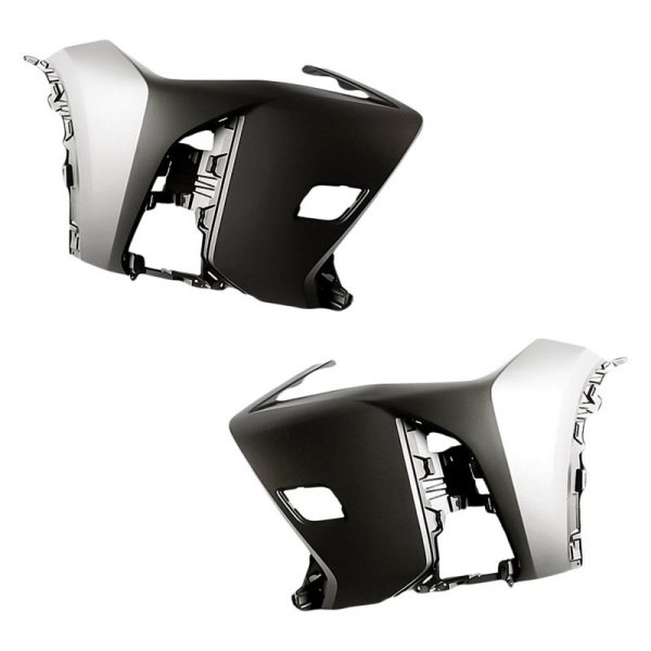 Replacement - Front Driver and Passenger Side Bumper Cover Set