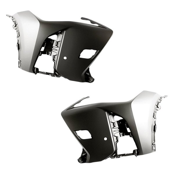 Replacement - Front Driver and Passenger Side Bumper Cover Set