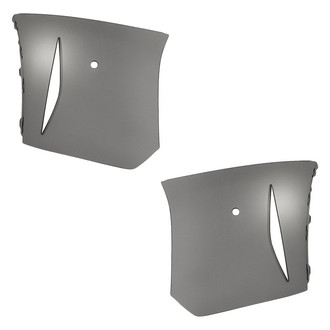 Replacement - Front Driver and Passenger Side Bumper Cover Set (Standard Line)