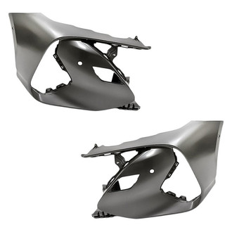 Replacement - Front Driver and Passenger Side Fog Light Cover Set (Standard Line)