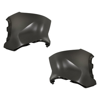 Replacement - Rear Driver and Passenger Side Bumper Cover Set (Standard Line)