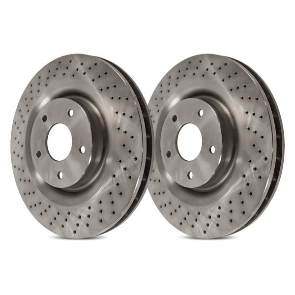 Replacement - Drilled Front Brake Rotor Set