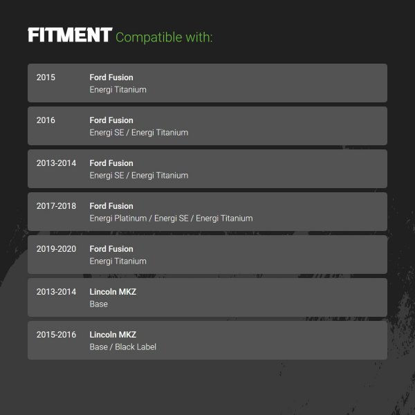 Replacement - Plain Front and Rear Brake Rotor Set - Fitment Information