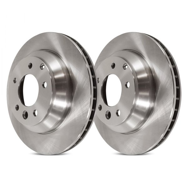 Replacement - Plain Rear Brake Rotor Set