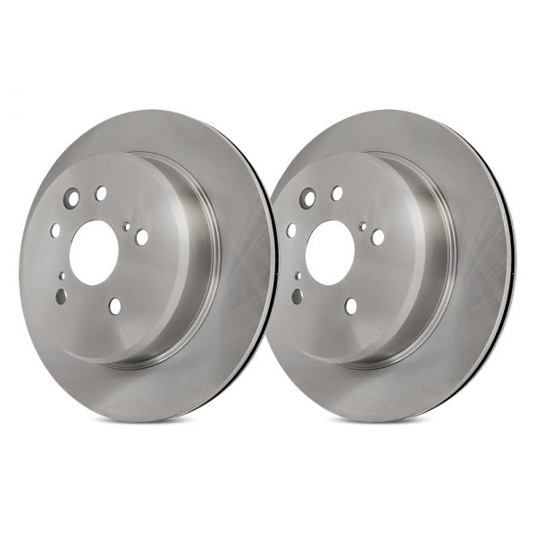 Replacement - Plain Rear Brake Rotor Set