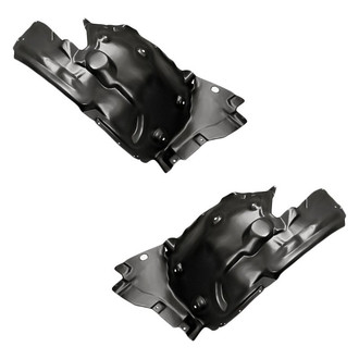Replacement - Front Rearward Driver and Passenger Side Fender Liner Rear Section Set (Standard Line)