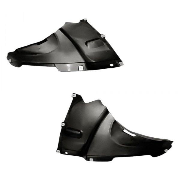 Replacement - Front Driver and Passenger Side Fender Splash Shield Lower Section Set
