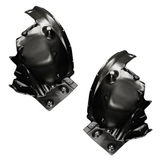 Replacement - Front Rearward Driver and Passenger Side Fender Liner Rear Section Set (Standard Line)