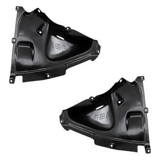 Replacement - Front Driver and Passenger Side Fender Splash Shield Lower Section Set (Standard Line)