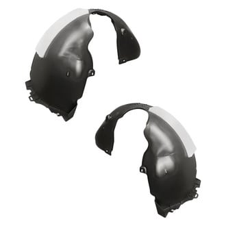 Replacement - Front Rearward Driver and Passenger Side Fender Liner Rear Section Set (CAPA Certified)