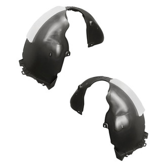 Replacement - Front Rearward Driver and Passenger Side Fender Liner Rear Section Set (Standard Line)