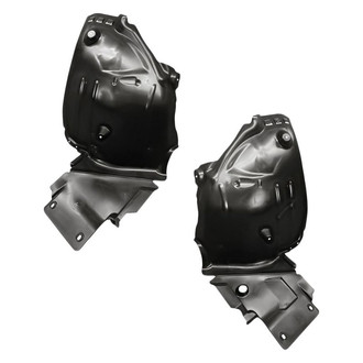 Replacement - Front Rearward Driver and Passenger Side Fender Liner Rear Section Set (CAPA Certified)