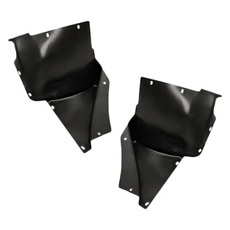 Replacement - Front Rearward Driver and Passenger Side Fender Liner Rear Section Set (Standard Line)