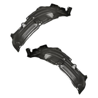 Replacement - Front Rearward Driver and Passenger Side Fender Liner Rear Section Set (Standard Line)