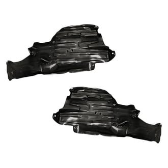 Replacement - Front Rearward Driver and Passenger Side Fender Liner Rear Section Set (Standard Line)