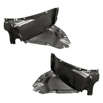 Replacement - Front Driver and Passenger Side Fender Splash Shield Set (Standard Line)
