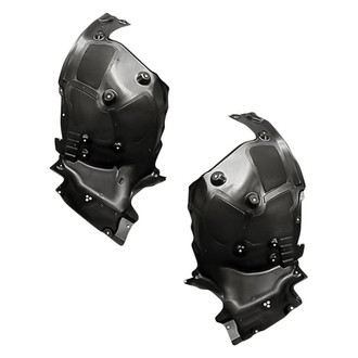 Replacement - Front Rearward Driver and Passenger Side Fender Liner Rear Section Set (Standard Line)