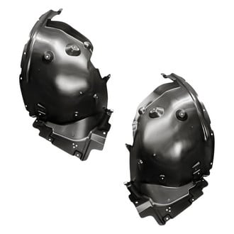 Replacement - Front Rearward Driver and Passenger Side Fender Liner Rear Section Set (Standard Line)