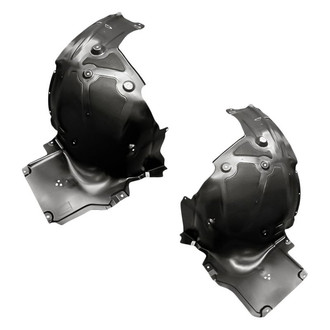 Replacement - Front Rearward Driver and Passenger Side Fender Liner Rear Section Set (CAPA Certified)