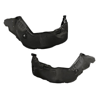 Replacement - Front Driver and Passenger Side Fender Liner Rear Section Set (Standard Line)
