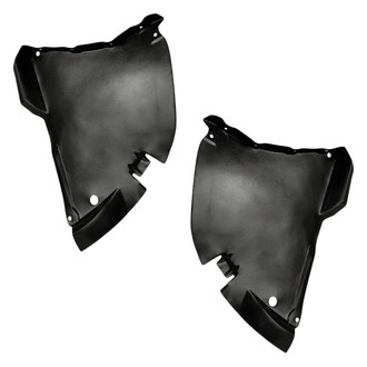 Replacement - Front Driver and Passenger Side Fender Splash Shield Lower Section Set (Standard Line)